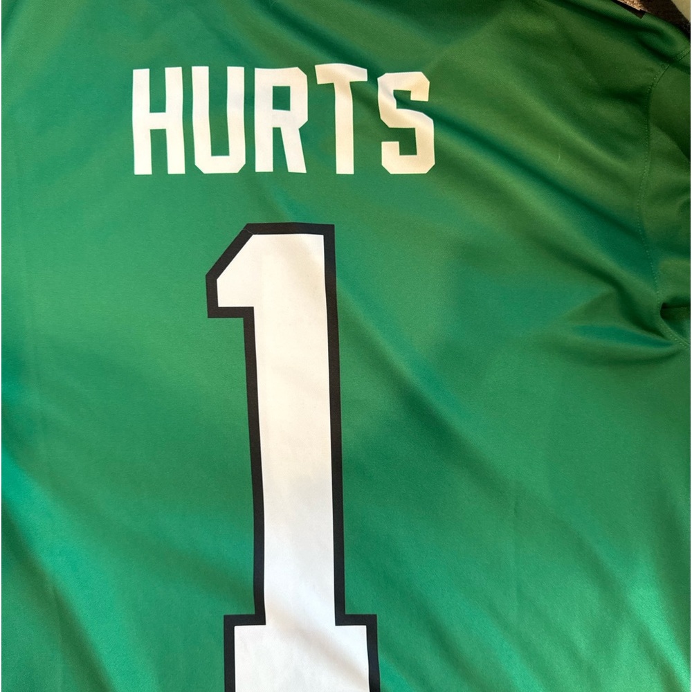 Men's Philadelphia Eagles Jalen Hurts Nike Kelly Green Jersey - Picture 1 of 8